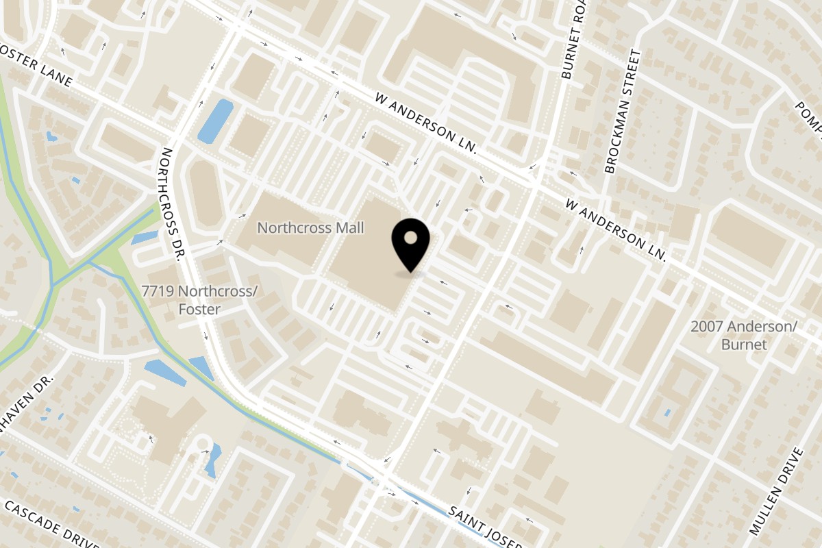 Map showing the location of Austin's Very Own Saltt on 2525 W Anderson Ln. ste 130 bldg 3 in Austin